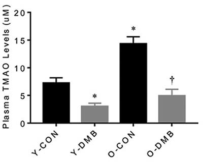 Elevated Circulating Trimethylamine N-Oxide Levels Contribute to Endothelial Dysfunction in Aged Rats through Vascular Inflammation and Oxidative Stress